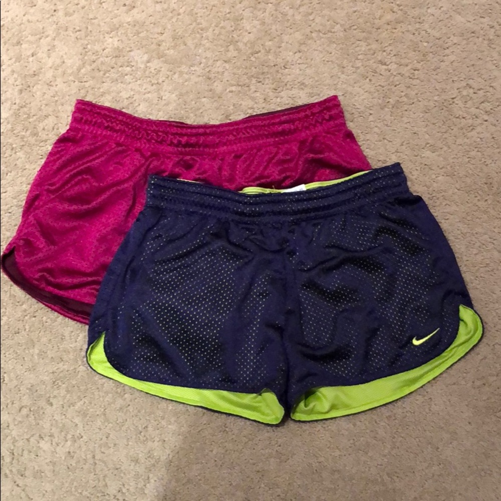 Two Pairs Nike Running Shorts